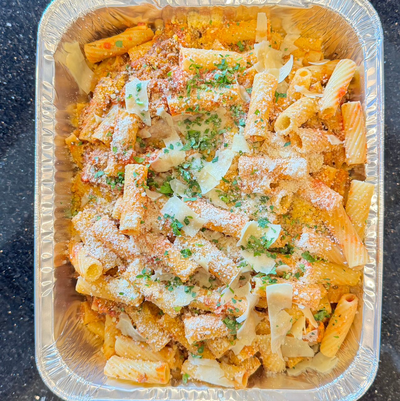 HALF TRAY RIGATONI ALLA BOLOGNESE.