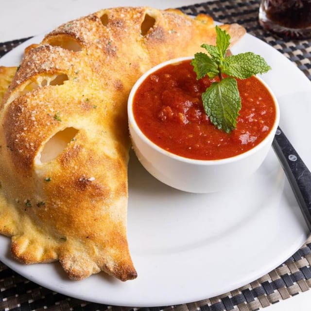Ham and Cheese Calzone.