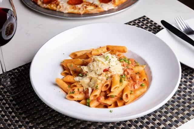 FULL TRAY PENNE ALLA VODKA.